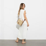Bucket Bag Straw - tan - VIVI MARI