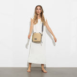 Bucket Bag Straw - taupe - VIVI MARI