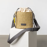 Bucket Bag Straw - taupe - VIVI MARI