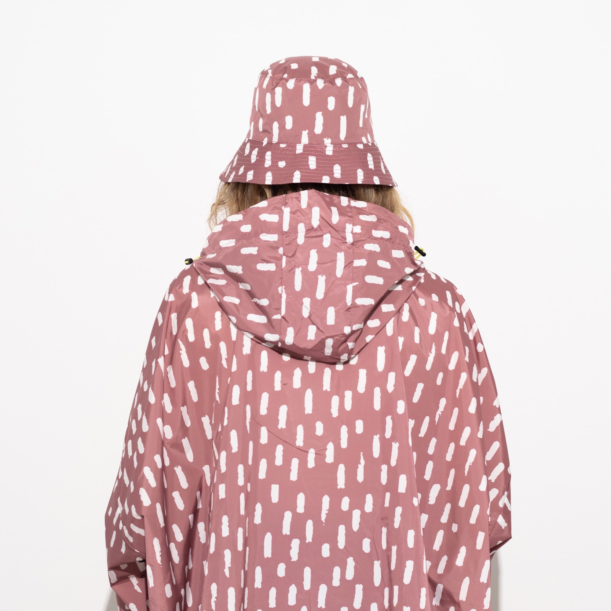 Bucket Hat drops mauve/white - VIVI MARI