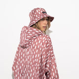 Bucket Hat drops mauve/white - VIVI MARI