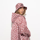 Bucket Hat drops mauve/white - VIVI MARI