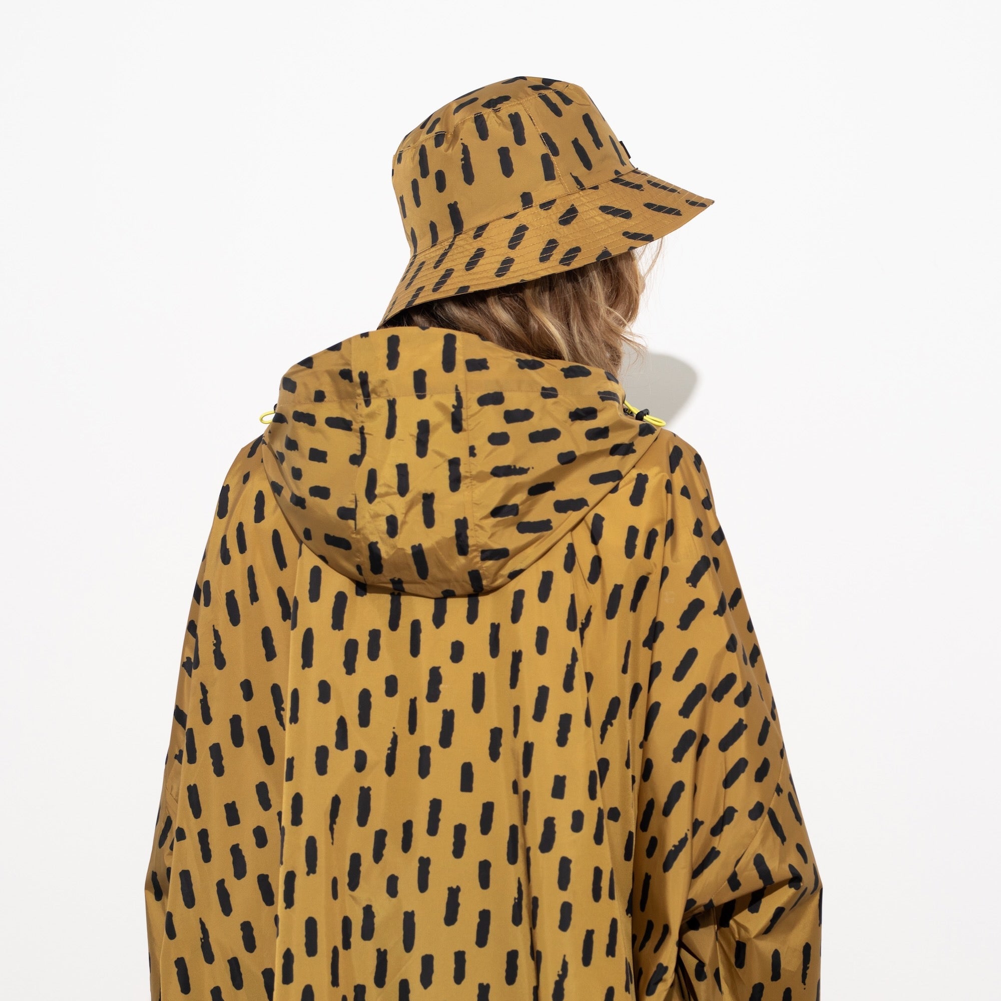 Bucket Hat drops mustard/black - VIVI MARI