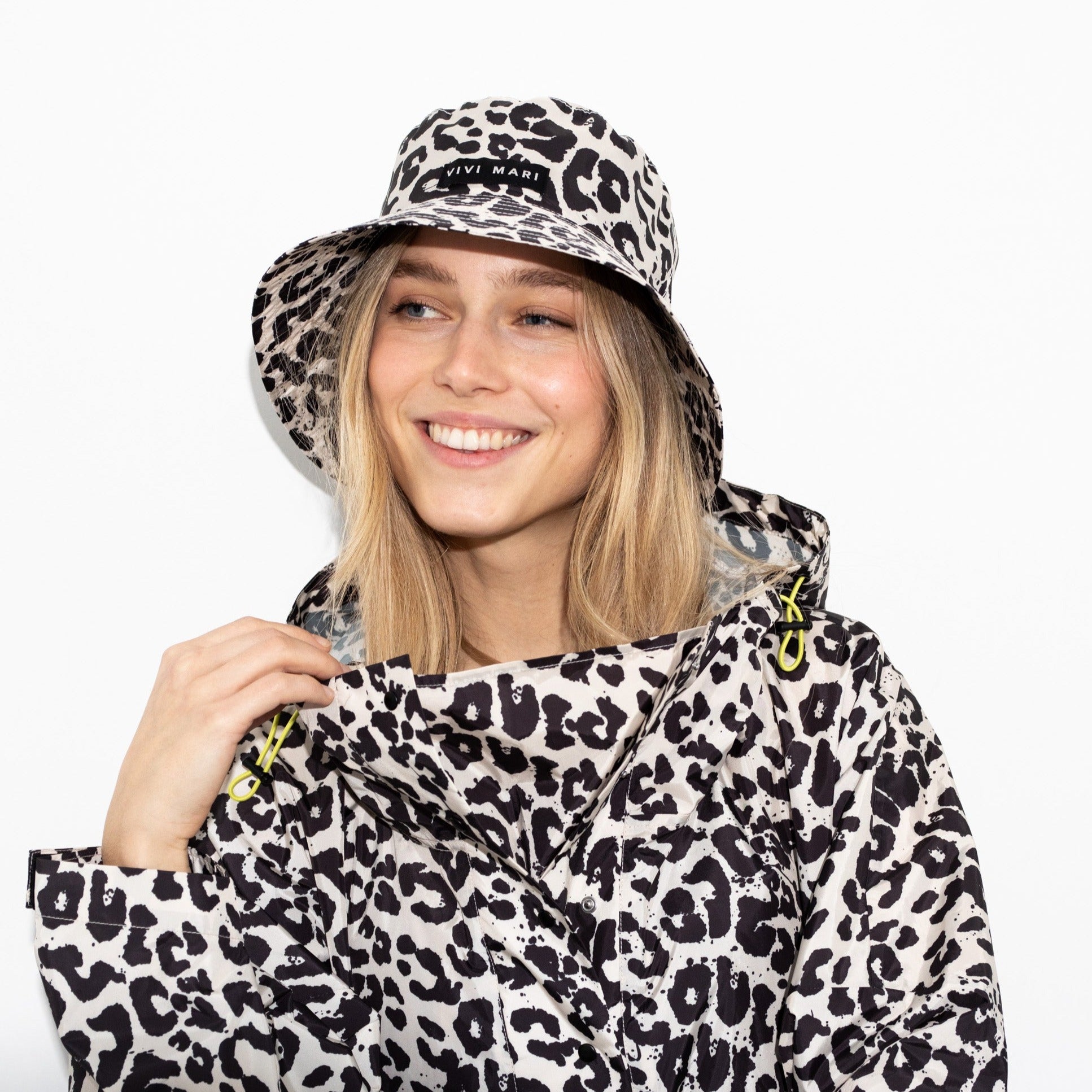 Bucket Hat leo black/sand - VIVI MARI