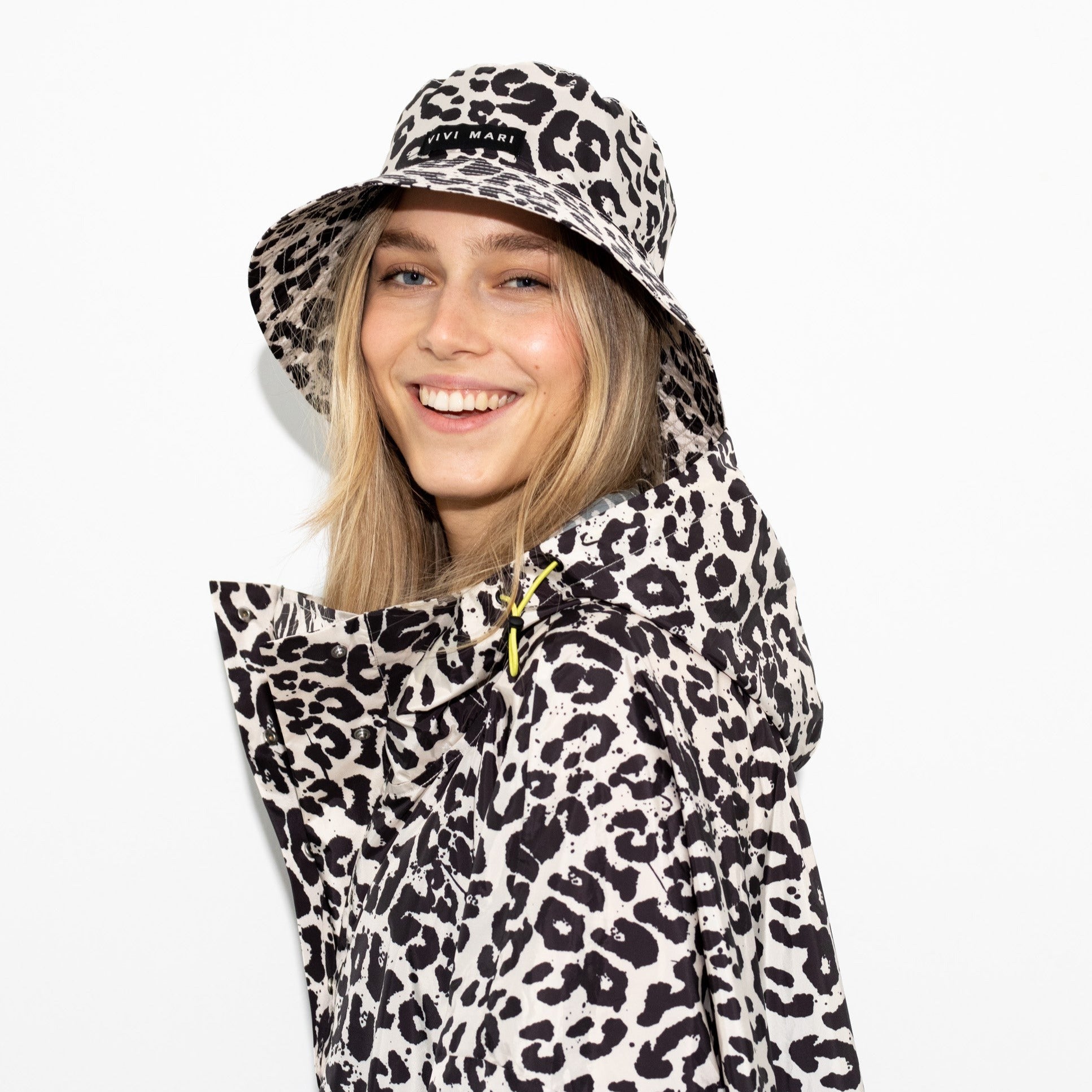 Bucket Hat leo black/sand - VIVI MARI