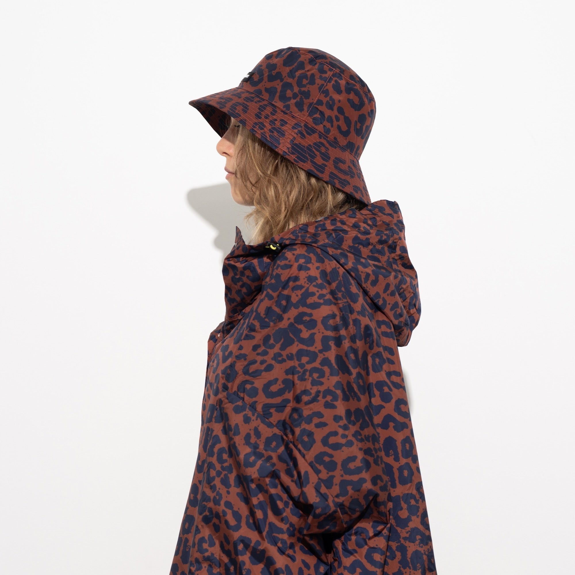 Bucket Hat leo splashes navy/rust - VIVI MARI