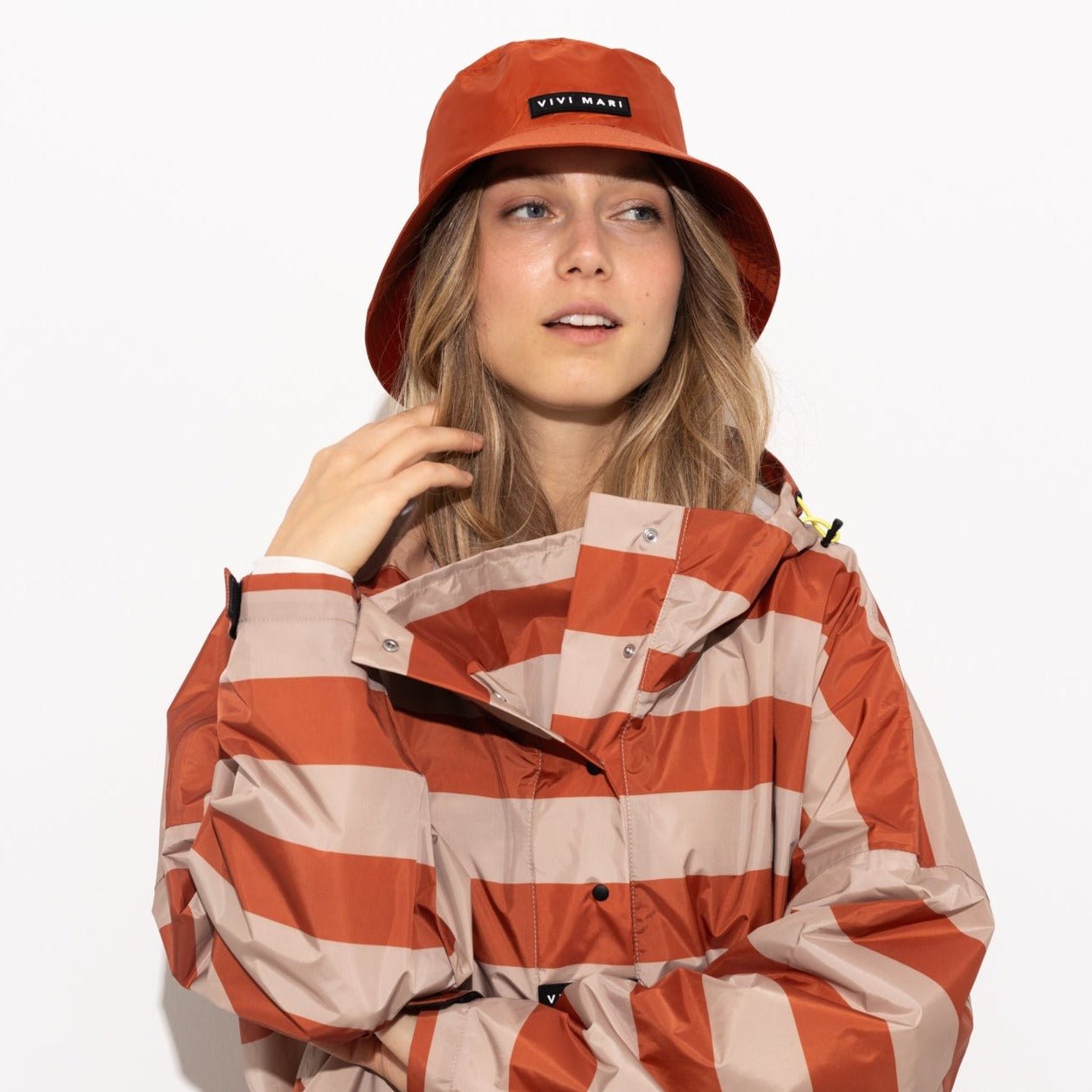 Bucket Hat solid cinnamon - VIVI MARI