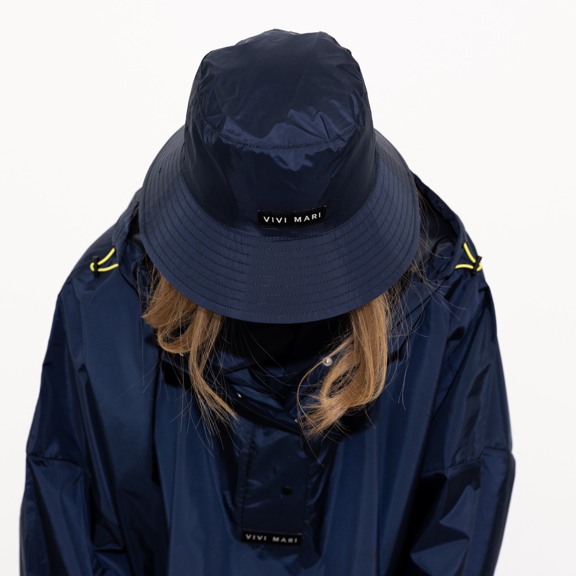 Bucket Hat solid navy - VIVI MARI