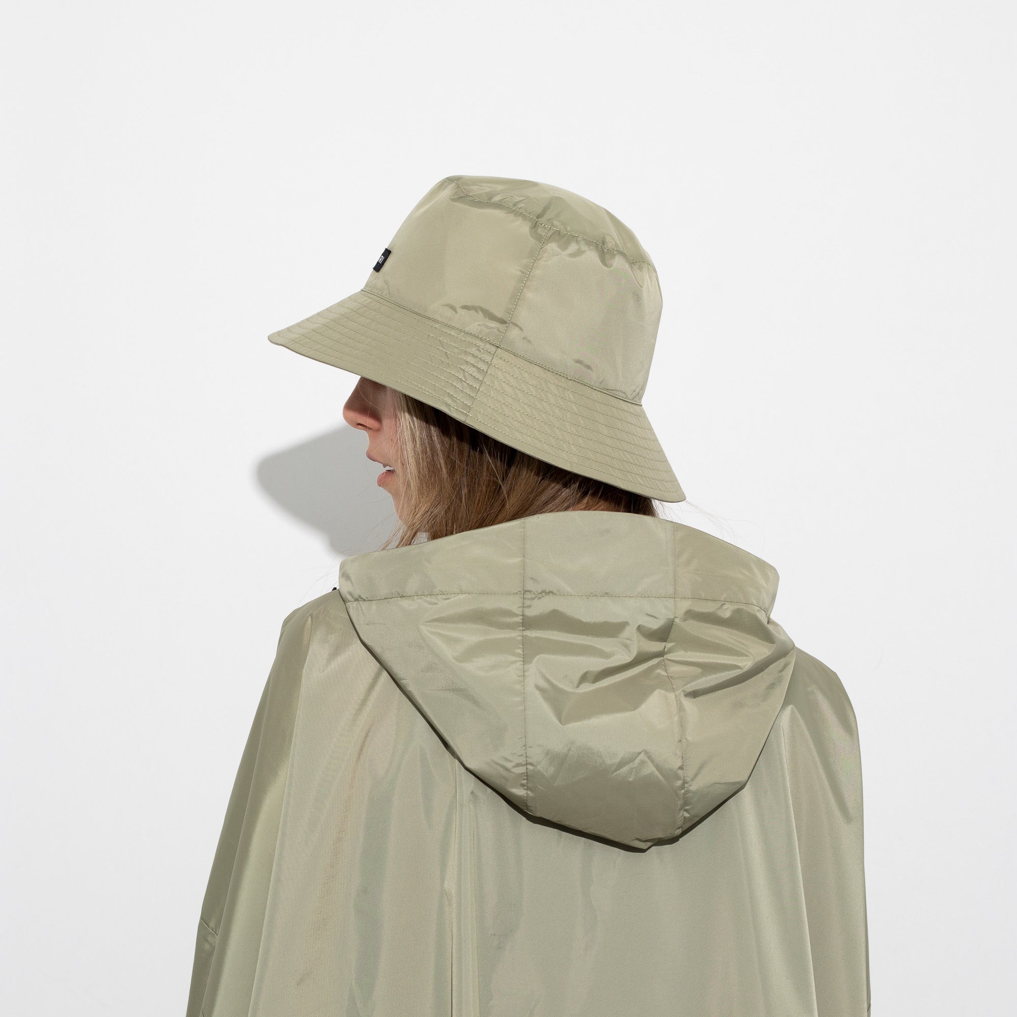 Bucket Hat solid pale olive - VIVI MARI