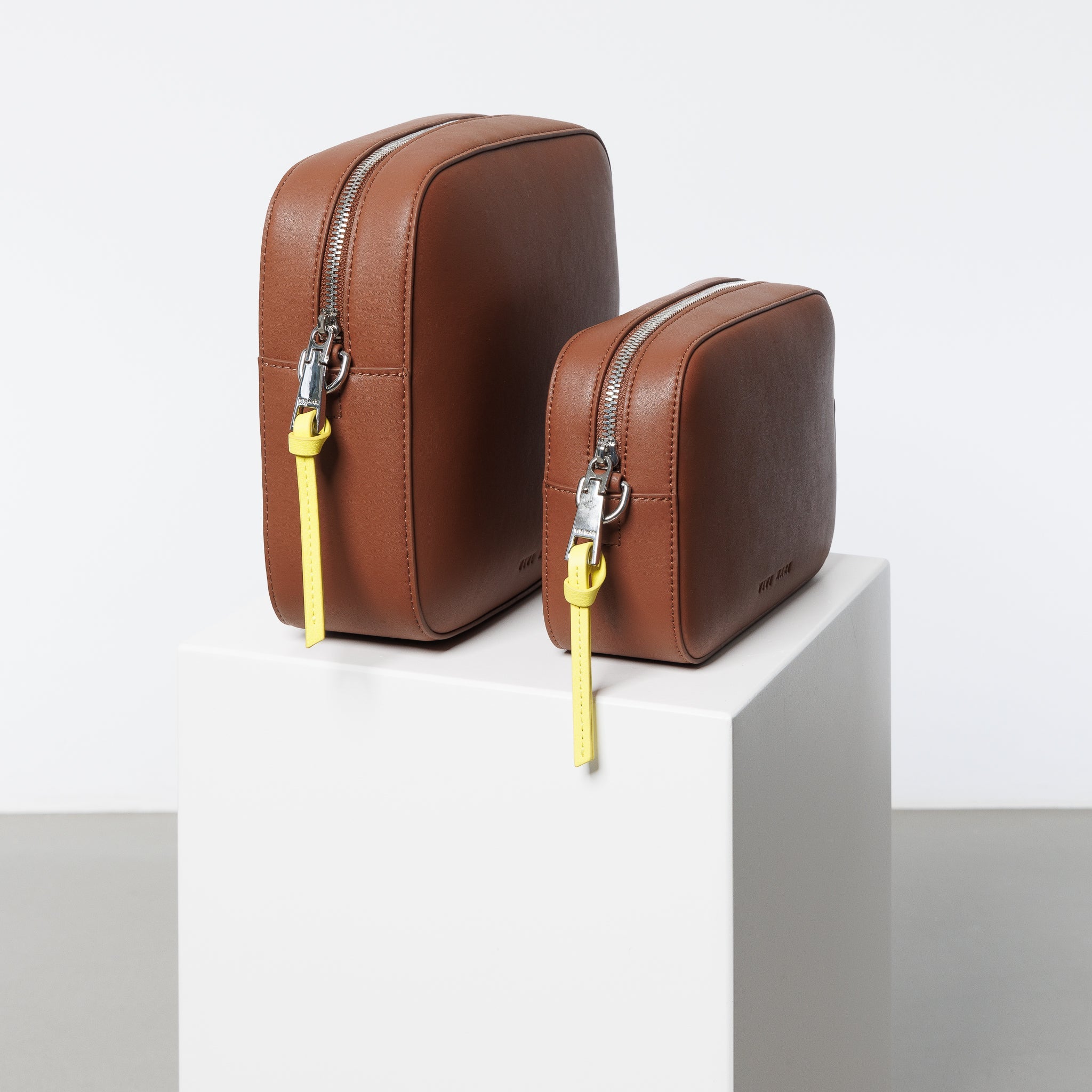 crossbody bag small + strap basic woven - tan - VIVI MARI