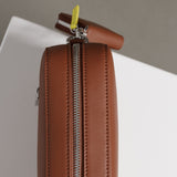crossbody bag small + strap basic woven - tan - VIVI MARI