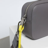 crossbody bag small + strap basic woven - taupe - VIVI MARI