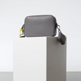 crossbody bag small + strap basic woven - taupe - VIVI MARI
