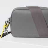 crossbody bag small + strap basic woven - taupe - VIVI MARI