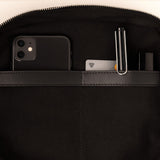 crossbody bag + strap basic woven - black - VIVI MARI