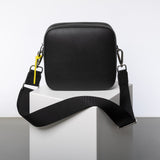 crossbody bag + strap basic woven - black - VIVI MARI