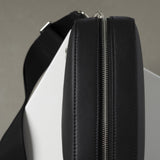 crossbody bag + strap basic woven - black - VIVI MARI