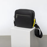 crossbody bag + strap basic woven - black - VIVI MARI