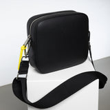 crossbody bag + strap basic woven - black - VIVI MARI