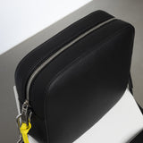 crossbody bag + strap basic woven - black - VIVI MARI