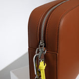 crossbody bag + strap basic woven - tan - VIVI MARI
