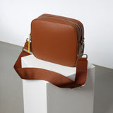 crossbody bag + strap basic woven - tan - VIVI MARI