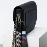 halfmoon bag + strap basic belt - black - VIVI MARI