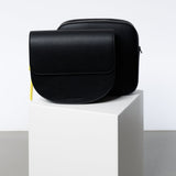 halfmoon bag + strap basic belt - black - VIVI MARI