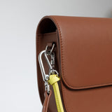 halfmoon bag + strap basic belt - tan - VIVI MARI