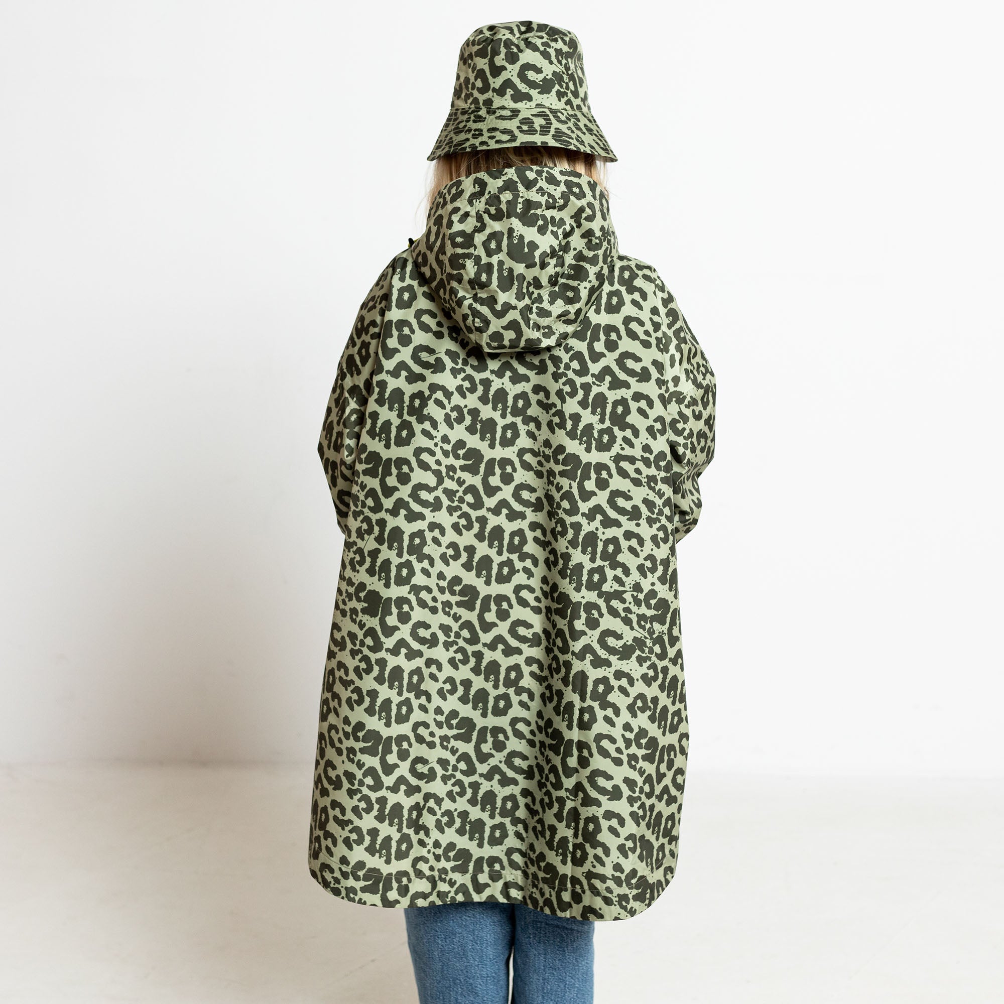Kids Bucket Hat leo splashes olive/pale olive - VIVI MARI