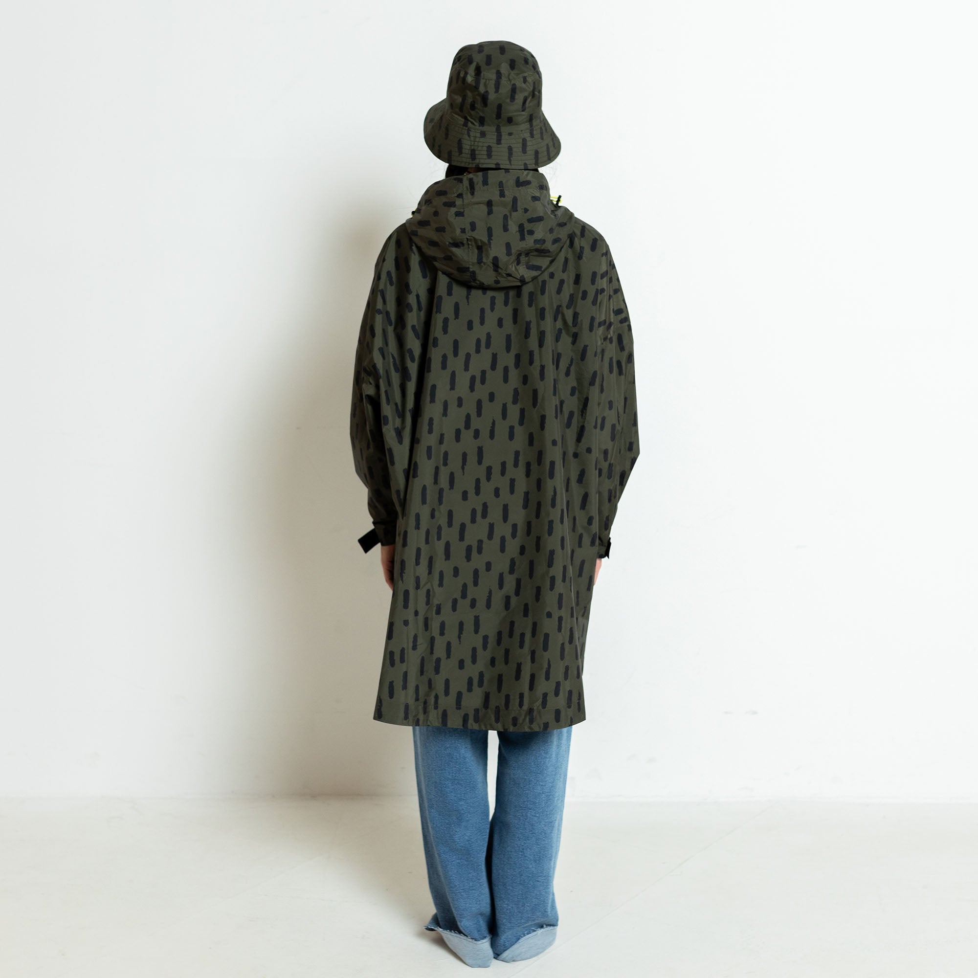 Kids Raincoat drops olive/black - VIVI MARI