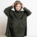 Kids Raincoat drops olive/black - VIVI MARI