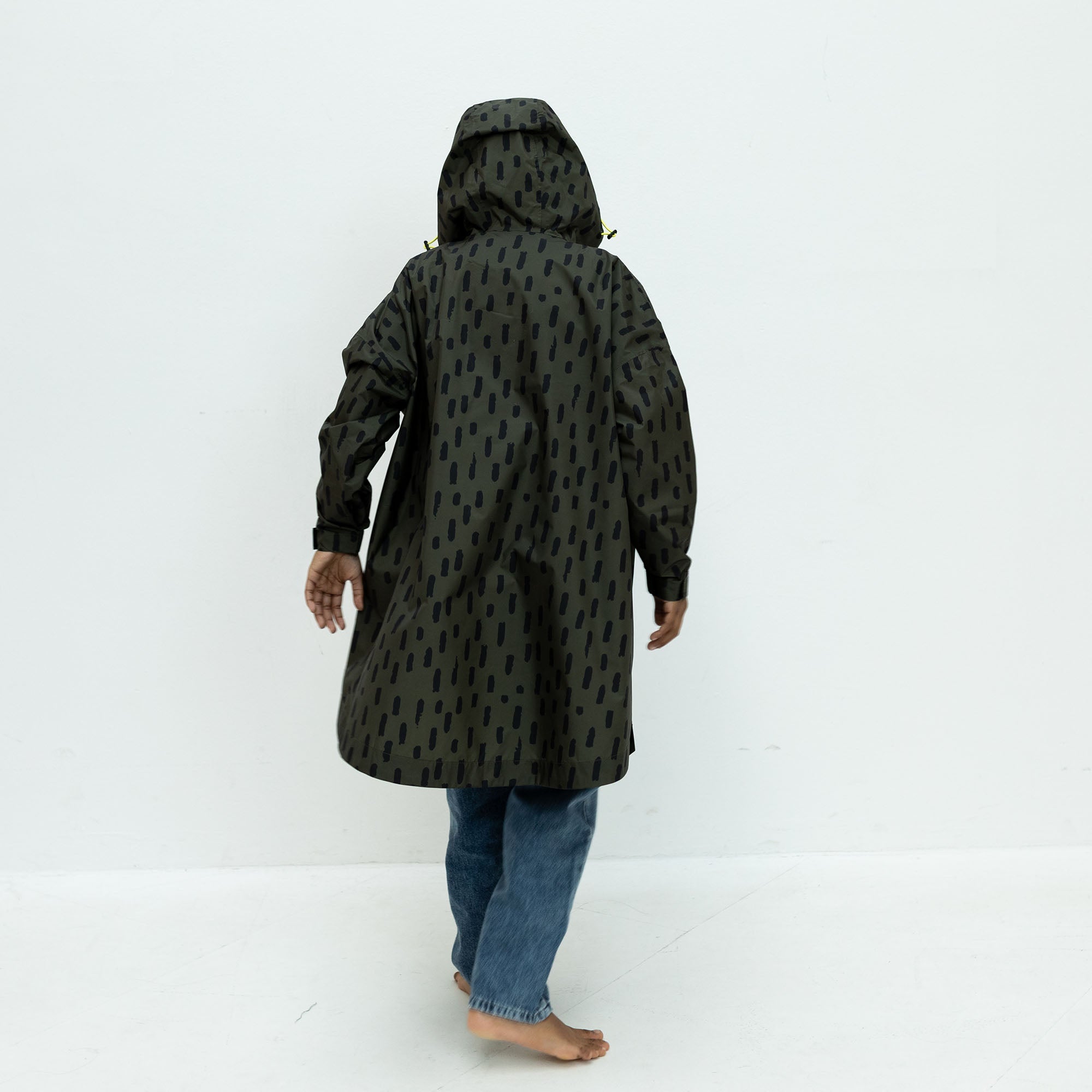 Kids Raincoat drops olive/black - VIVI MARI