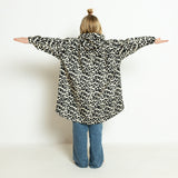 Kids Raincoat leo splashes black/sand - VIVI MARI
