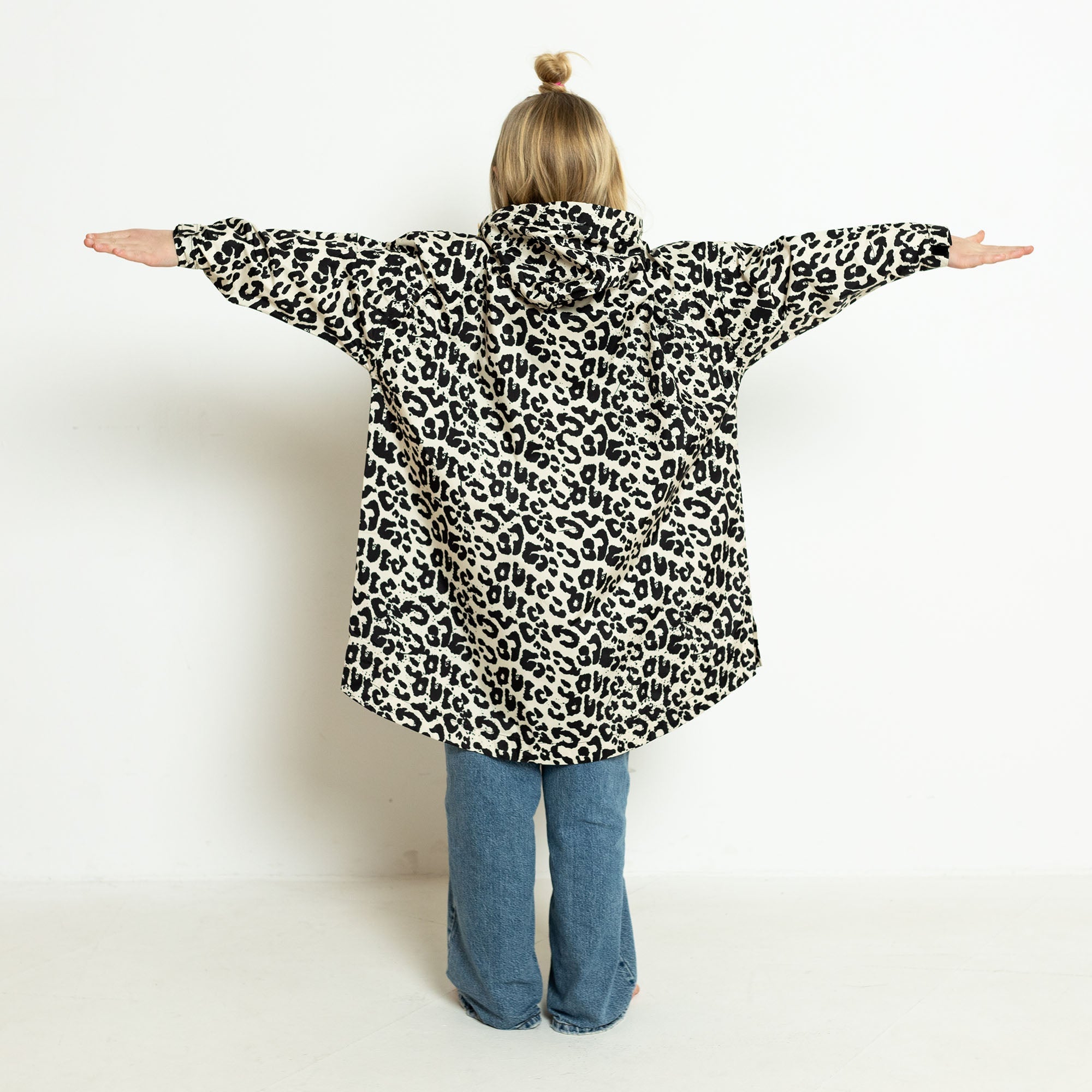 Kids Raincoat leo splashes black/sand - VIVI MARI
