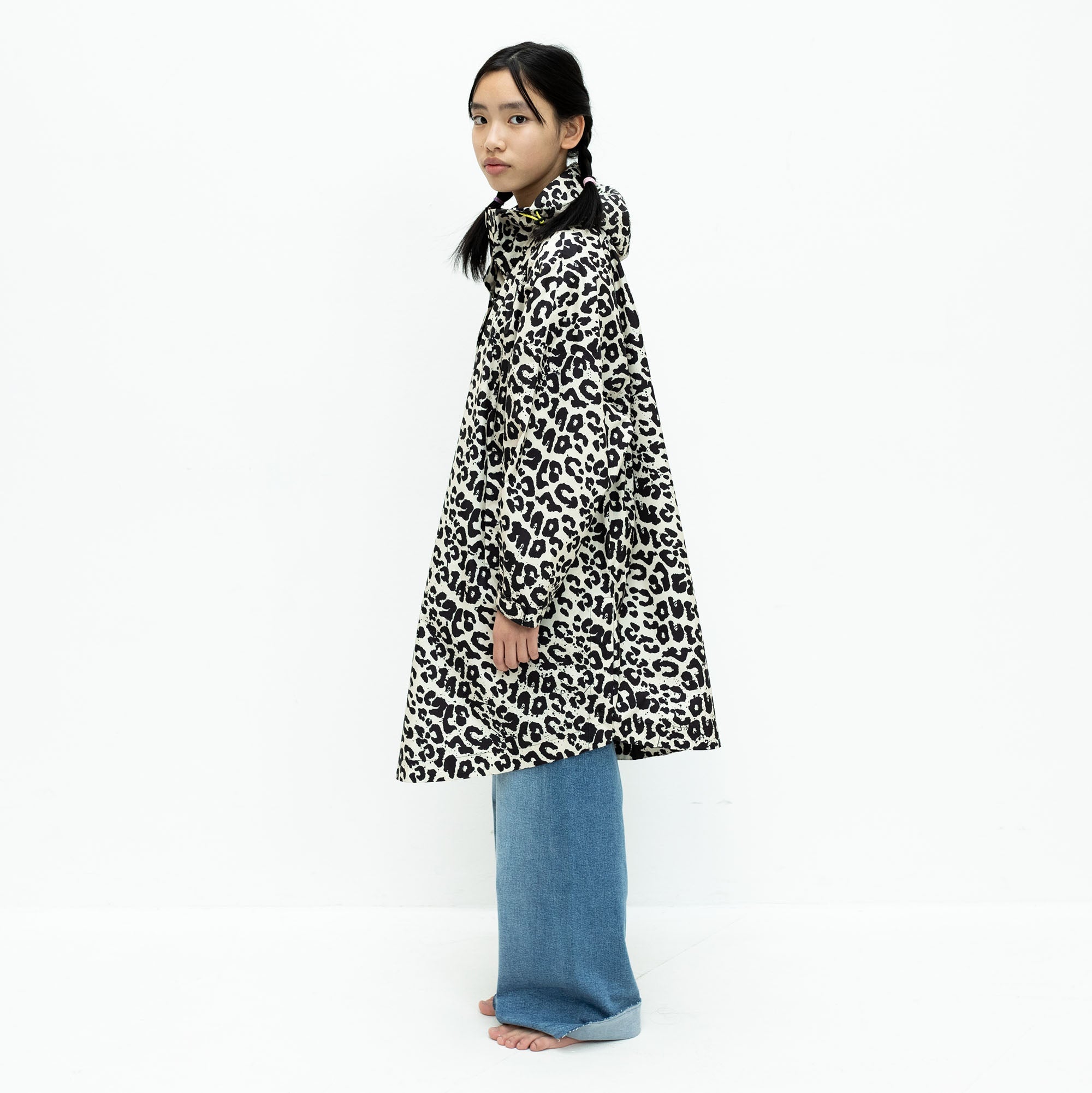 Kids Raincoat leo splashes black/sand - VIVI MARI