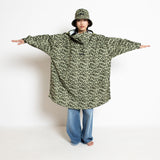 Kids Raincoat leo splashes olive/pale olive - VIVI MARI