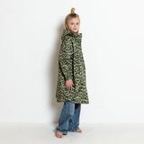 Kids Raincoat leo splashes olive/pale olive - VIVI MARI