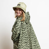 Kids Raincoat leo splashes olive/pale olive - VIVI MARI