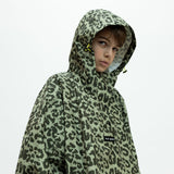 Kids Raincoat leo splashes olive/pale olive - VIVI MARI