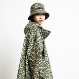 Kids Raincoat leo splashes olive/pale olive - VIVI MARI