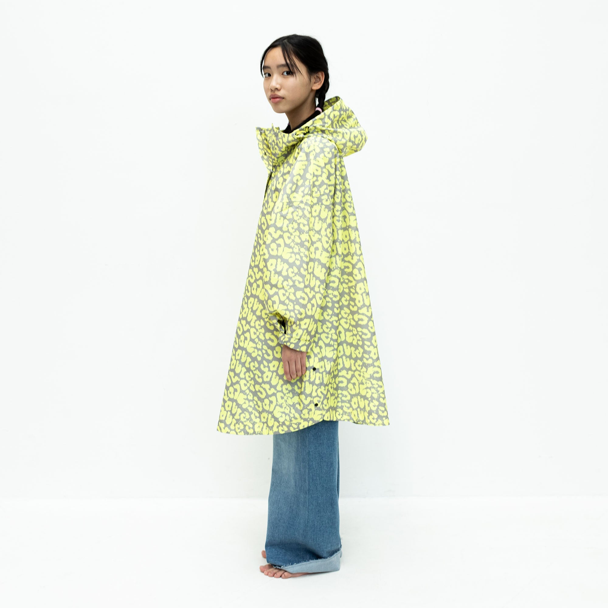 Kids Raincoat leo splashes yellow/grey - VIVI MARI