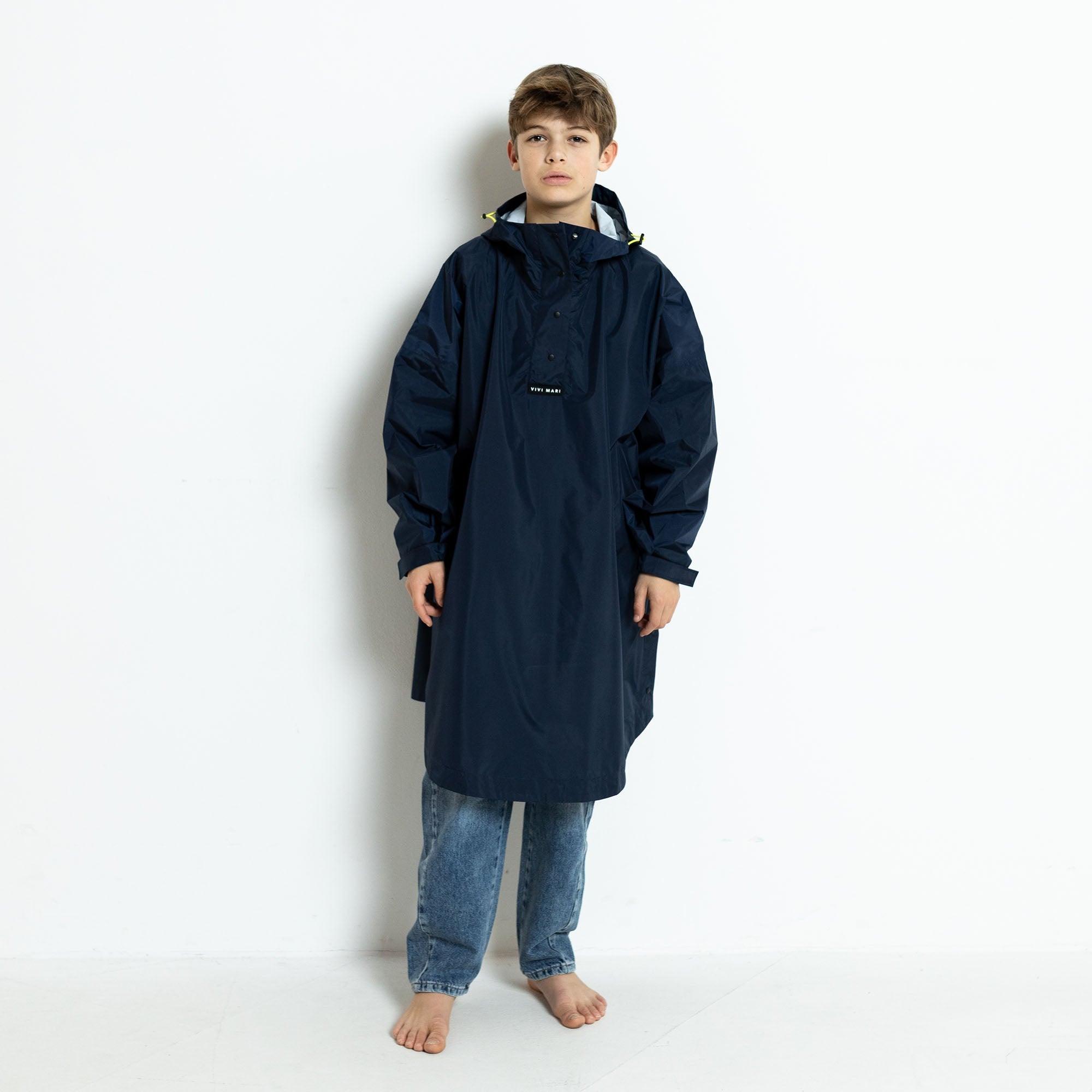 Kids Raincoat solid navy - VIVI MARI