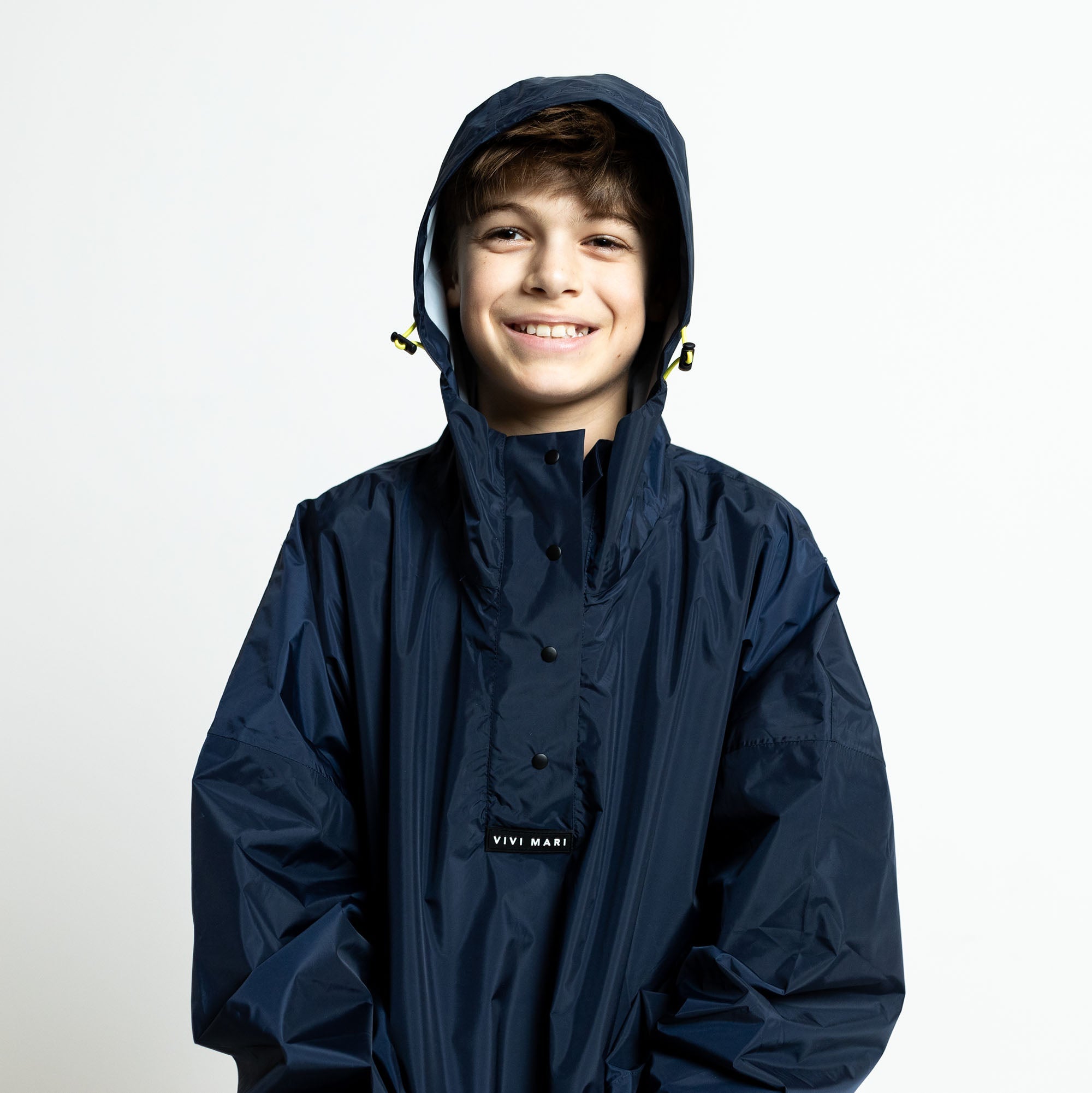 Kids Raincoat solid navy - VIVI MARI