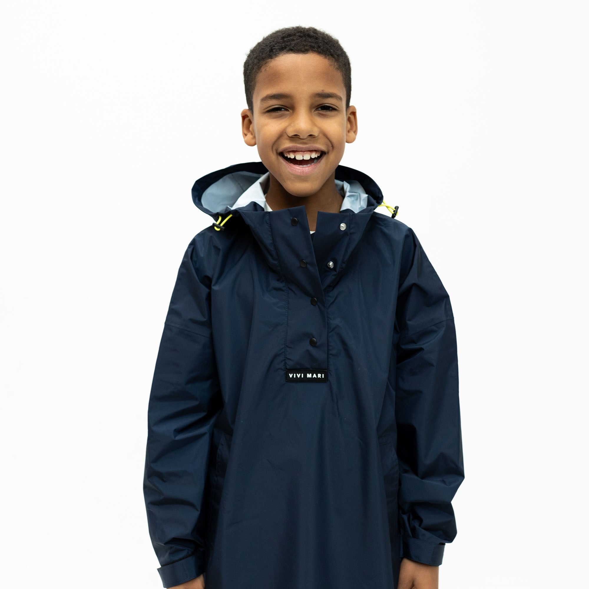 Kids Raincoat solid navy - VIVI MARI