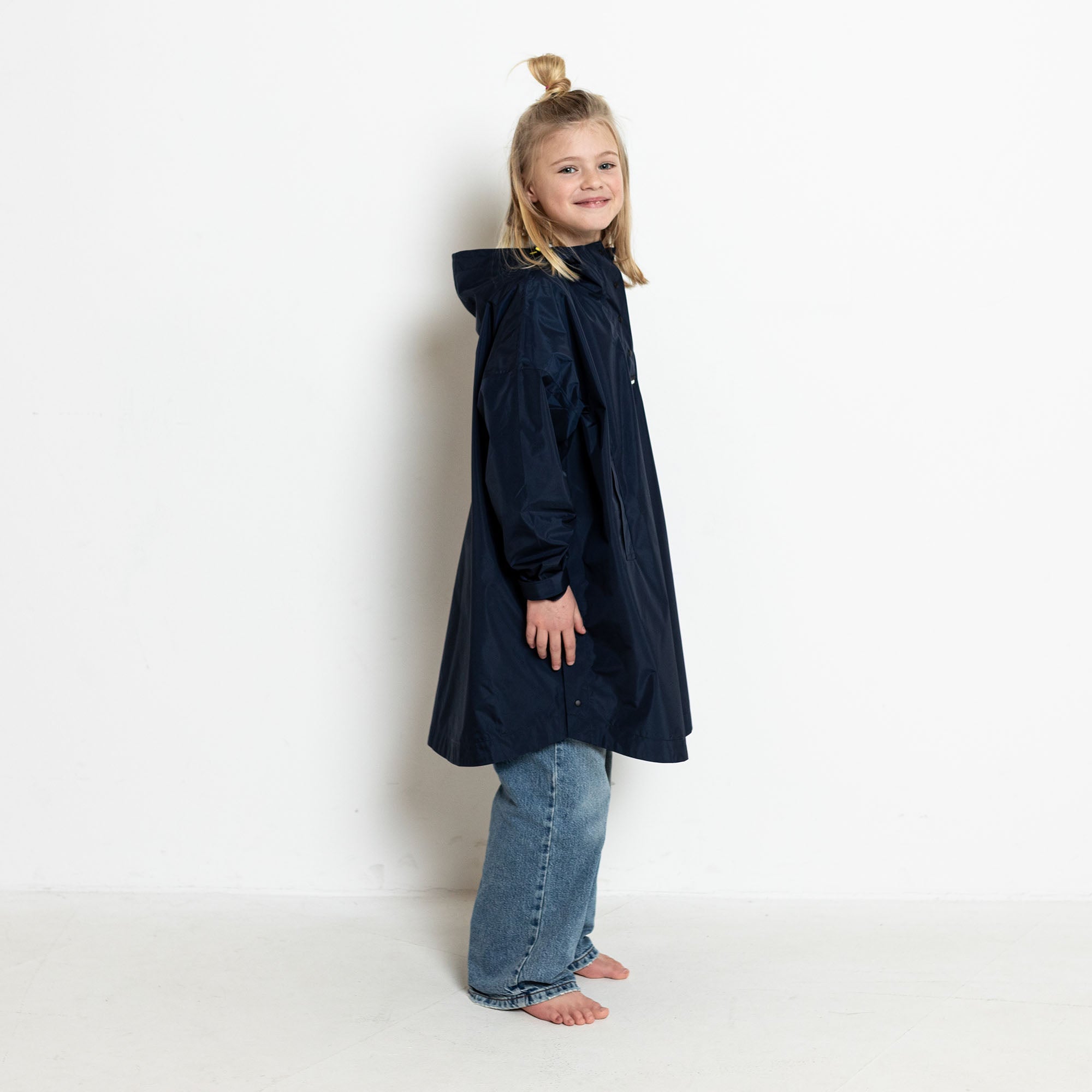 Kids Raincoat solid navy - VIVI MARI