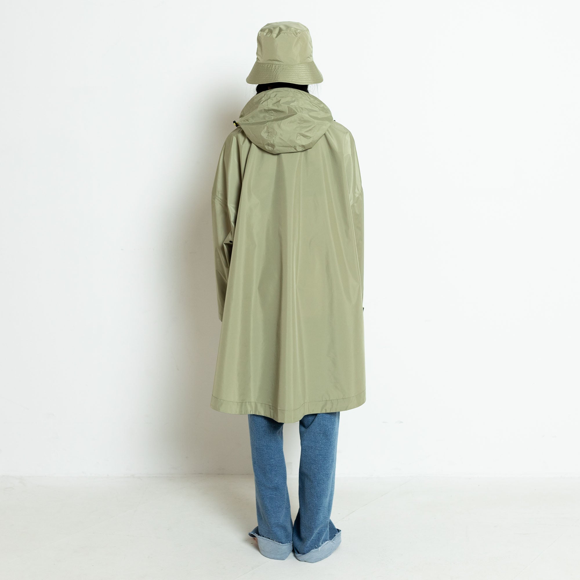 Kids Raincoat solid pale olive - VIVI MARI