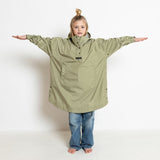 Kids Raincoat solid pale olive - VIVI MARI