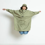 Kids Raincoat solid pale olive - VIVI MARI