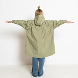 Kids Raincoat solid pale olive - VIVI MARI